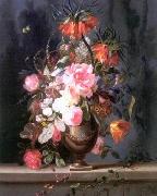 unknow artist Floral, beautiful classical still life of flowers.131 painting